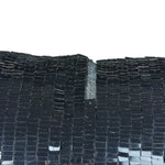 Fendi Vintage Black Sequin Baguette Shoulder Bag
