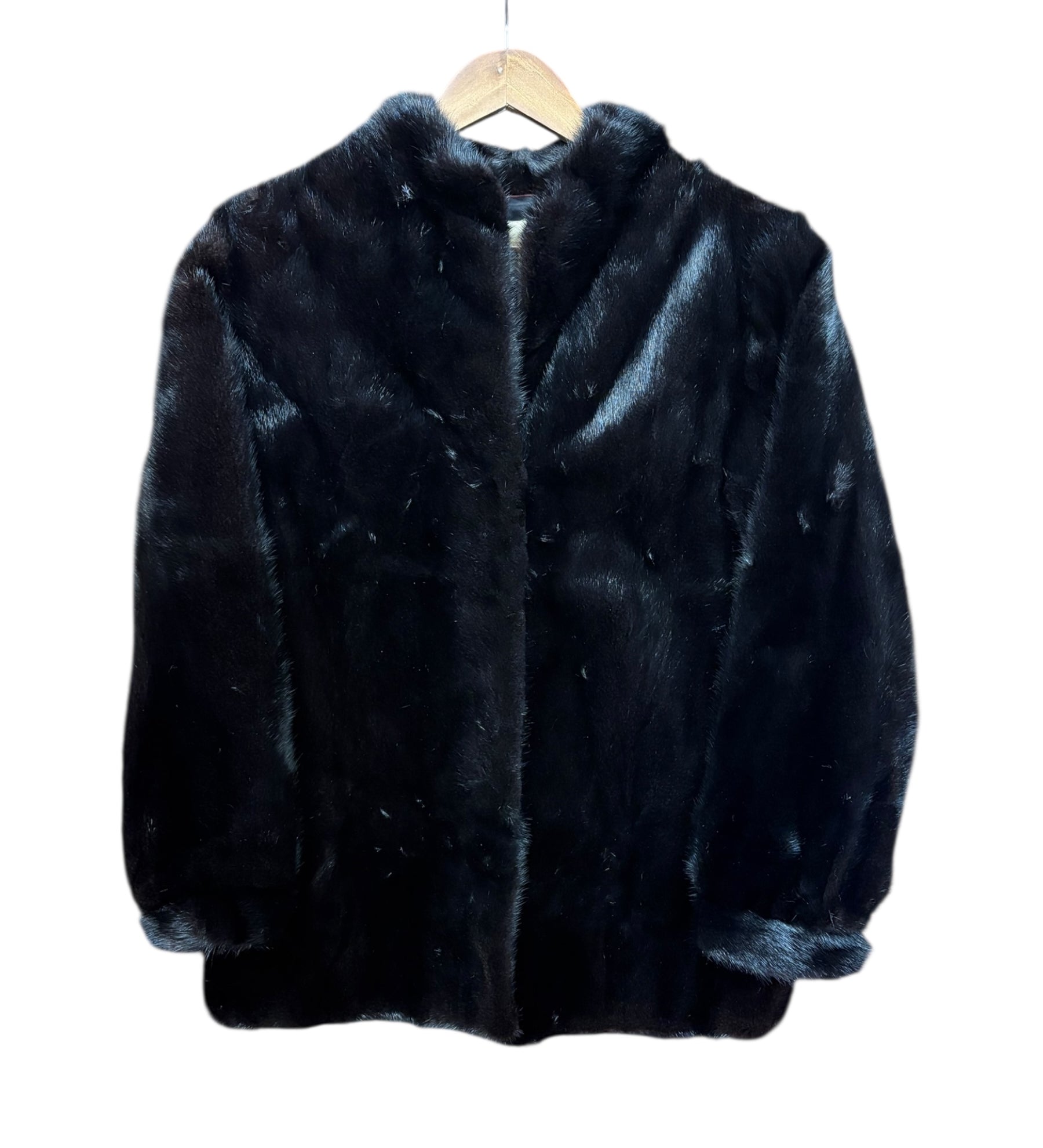 Malvoisie Vintage Black Fur Coat