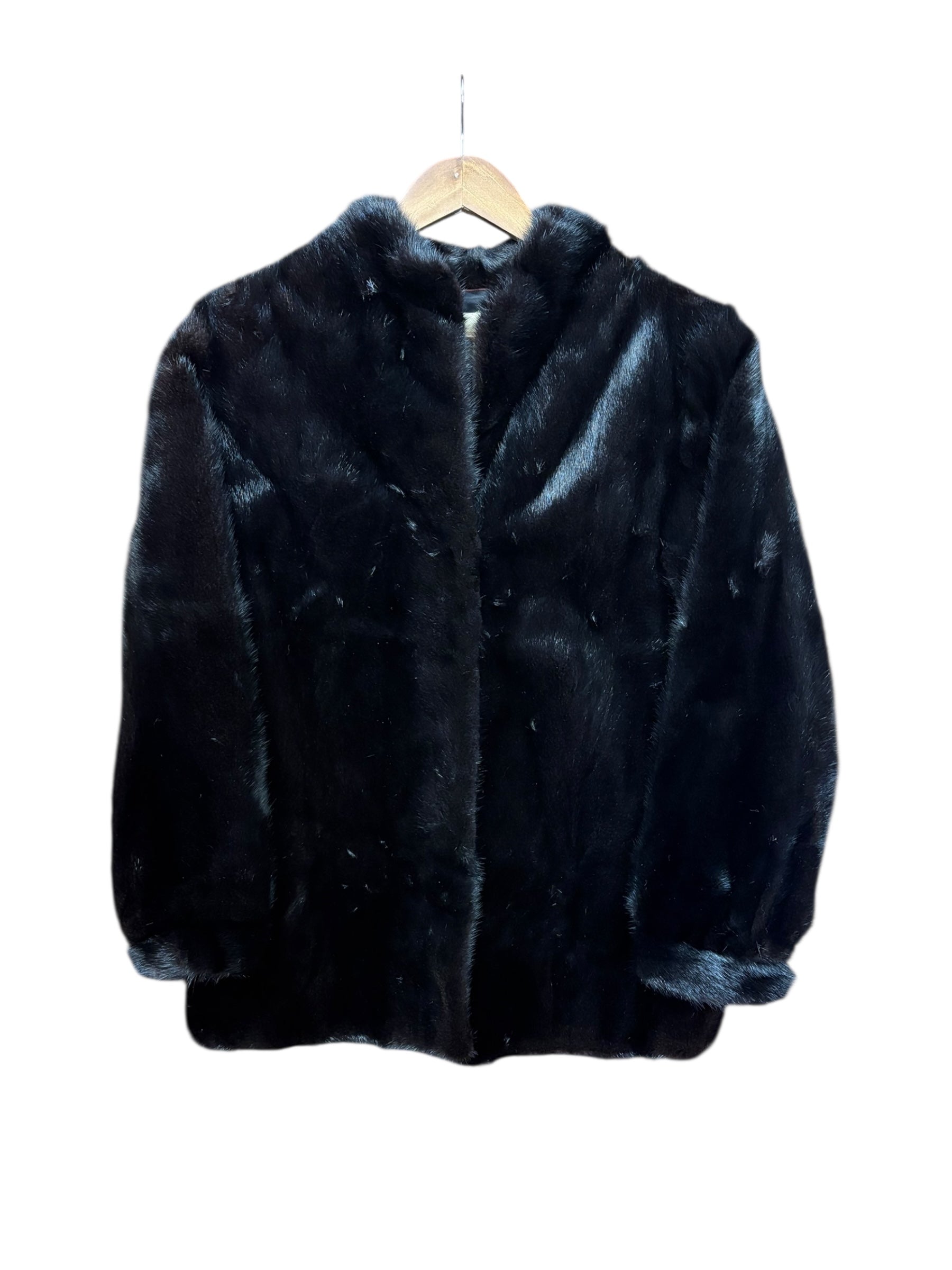 Malvoisie Vintage Black Fur Coat