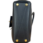 Balenciaga Black Leather Mini Bel Air Carry All Two-Way Bag