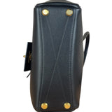 Balenciaga Black Leather Mini Bel Air Carry All Two-Way Bag