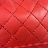 Chanel Red Quilted Lambskin Boy Flap Bag 2013