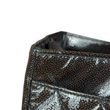 Chanel Black/Grey Textured Patent 2.55 Reissue Chain Tote