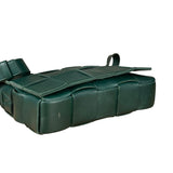 Bottega Veneta Forest Green Intrecciato Cassette Crossbody