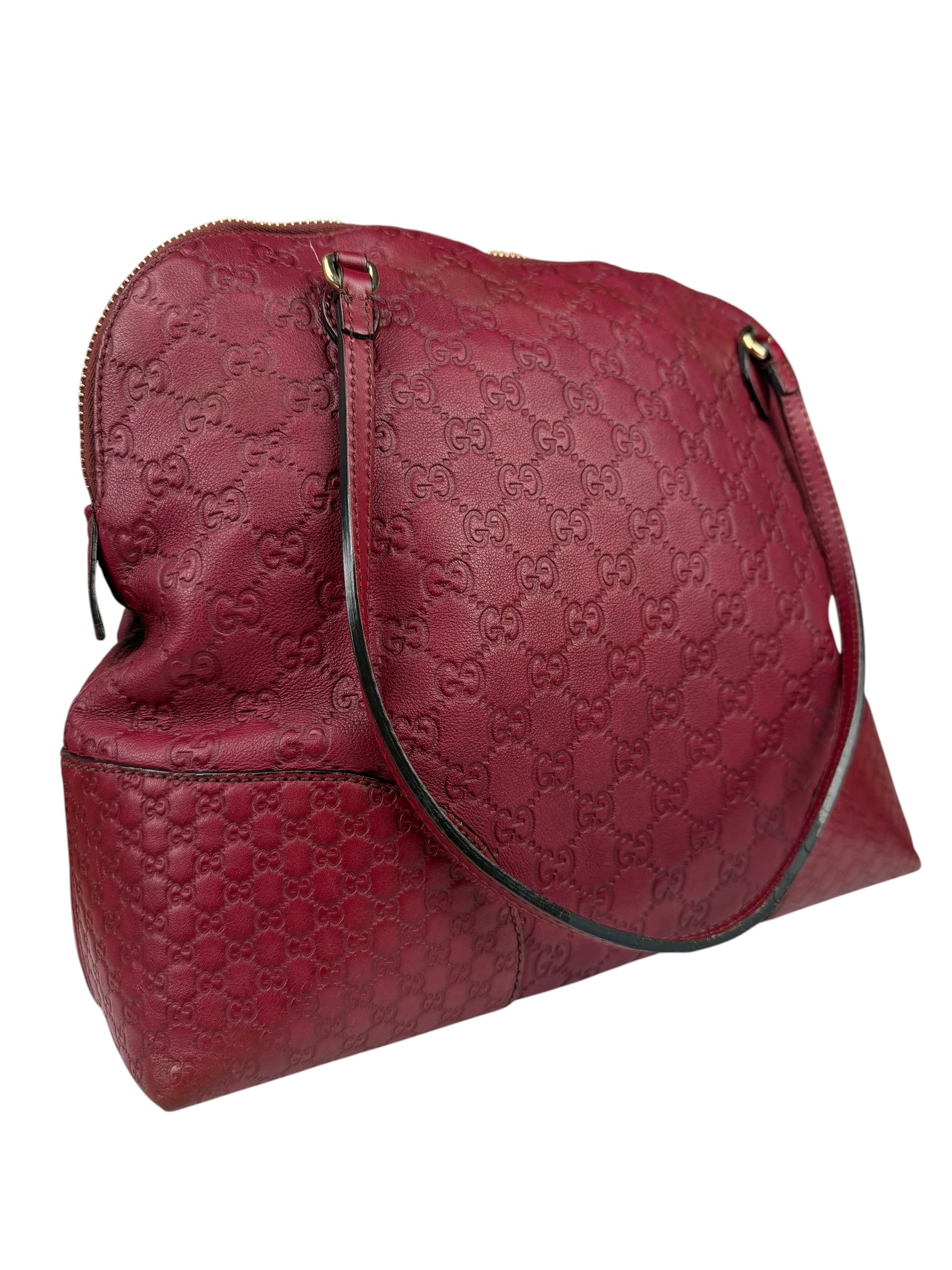 Gucci Ruby Red Bree Dome Tote