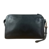 Prada Black Saffiano Bellhop Leather Travel Pouch