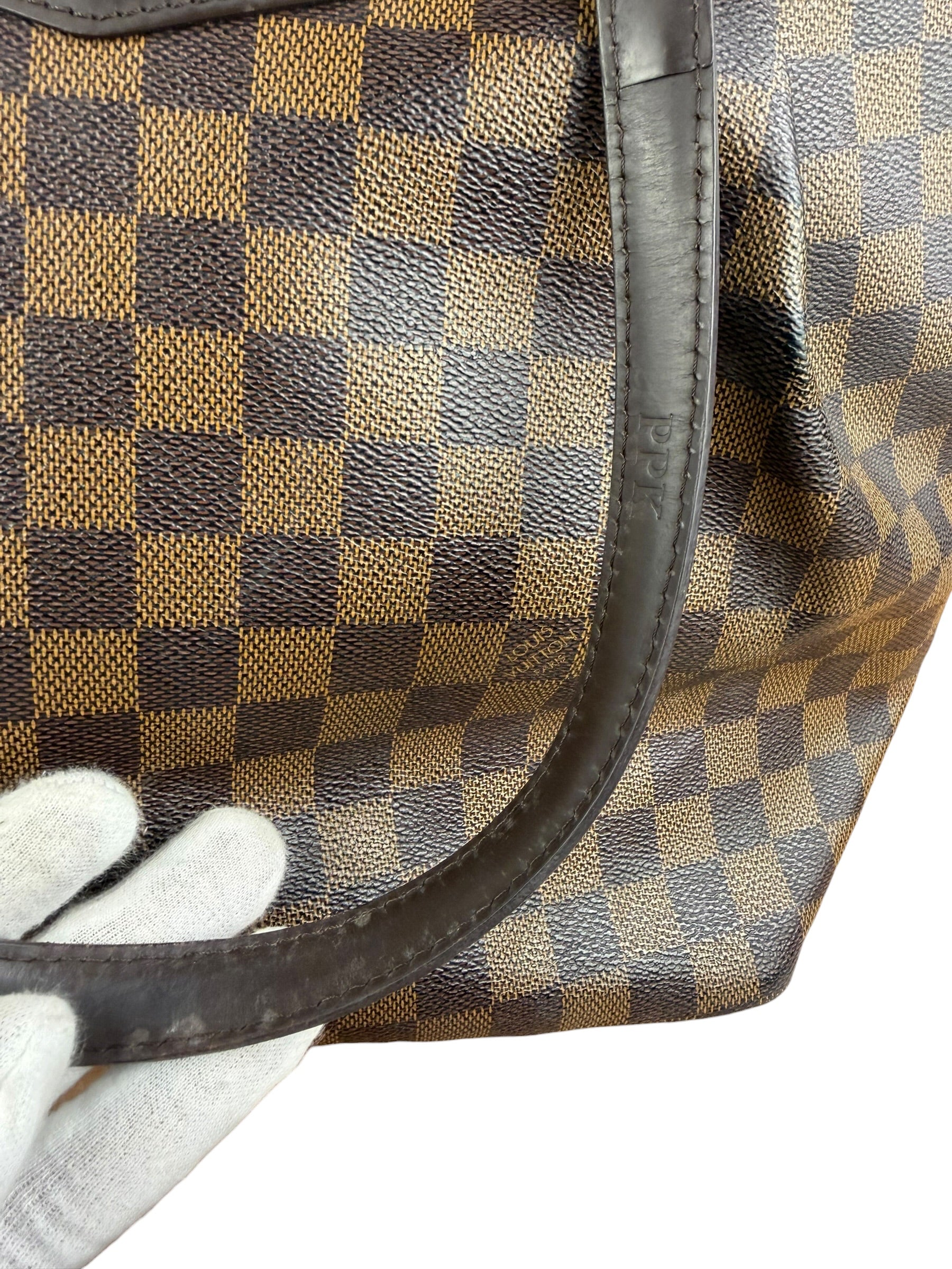 Louis Vuitton Canvas Damier Ebene Totally Shoulder/Tote Bag