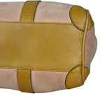 Gucci Vintage Pink Suede Mini Boston Handbag