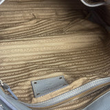 Prada Light Blue Vitello Daino Leather Tote