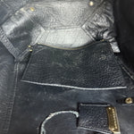 Burberry Black Pebbled Leather Shoulder Bag