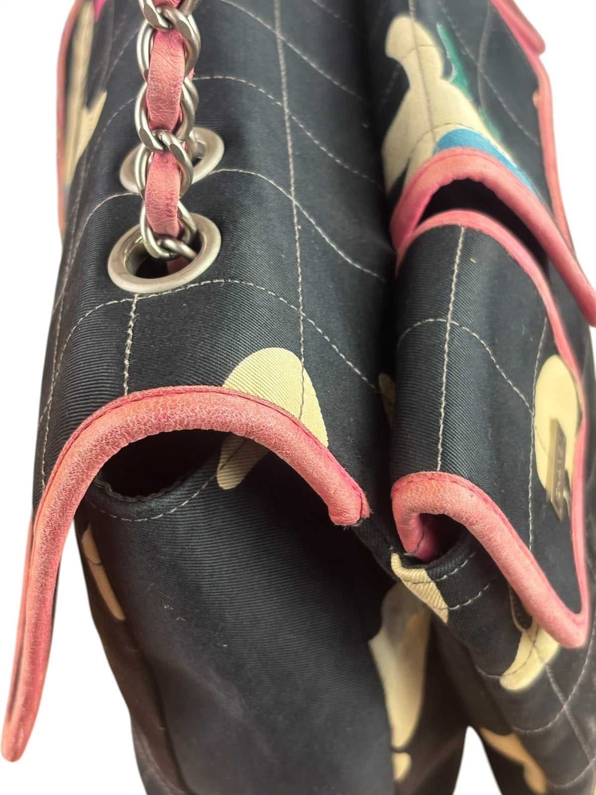 Chanel Chocolate Bar Multipocket Floral Flap 2002