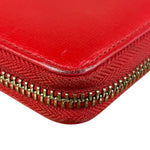Vivienne Westwood Red Long Zip Orb Wallet