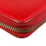 Vivienne Westwood Red Long Zip Orb Wallet