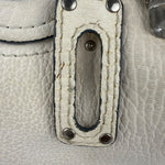 Chloé White Leather Paddington Handbag (Repainted)