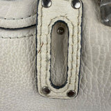 Chloé White Leather Paddington Handbag (Repainted)