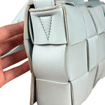 Bottega Veneta Intercciato Cassette Glacier Crossbody