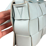 Bottega Veneta Intercciato Cassette Glacier Crossbody