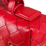 Bottega Veneta Red Intrecciato Leather Crossbody Bag