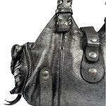 Chloe Metallic Silver Silverado Handbag