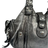 Chloe Metallic Silver Silverado Handbag