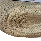 Versace Wicker Woven White Medusa Top Handle Tote