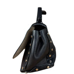 Jimmy Choo Black Leather Lockett Pebble Shoulder/Hand Bag