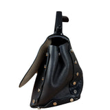 Jimmy Choo Black Leather Lockett Pebble Shoulder/Hand Bag
