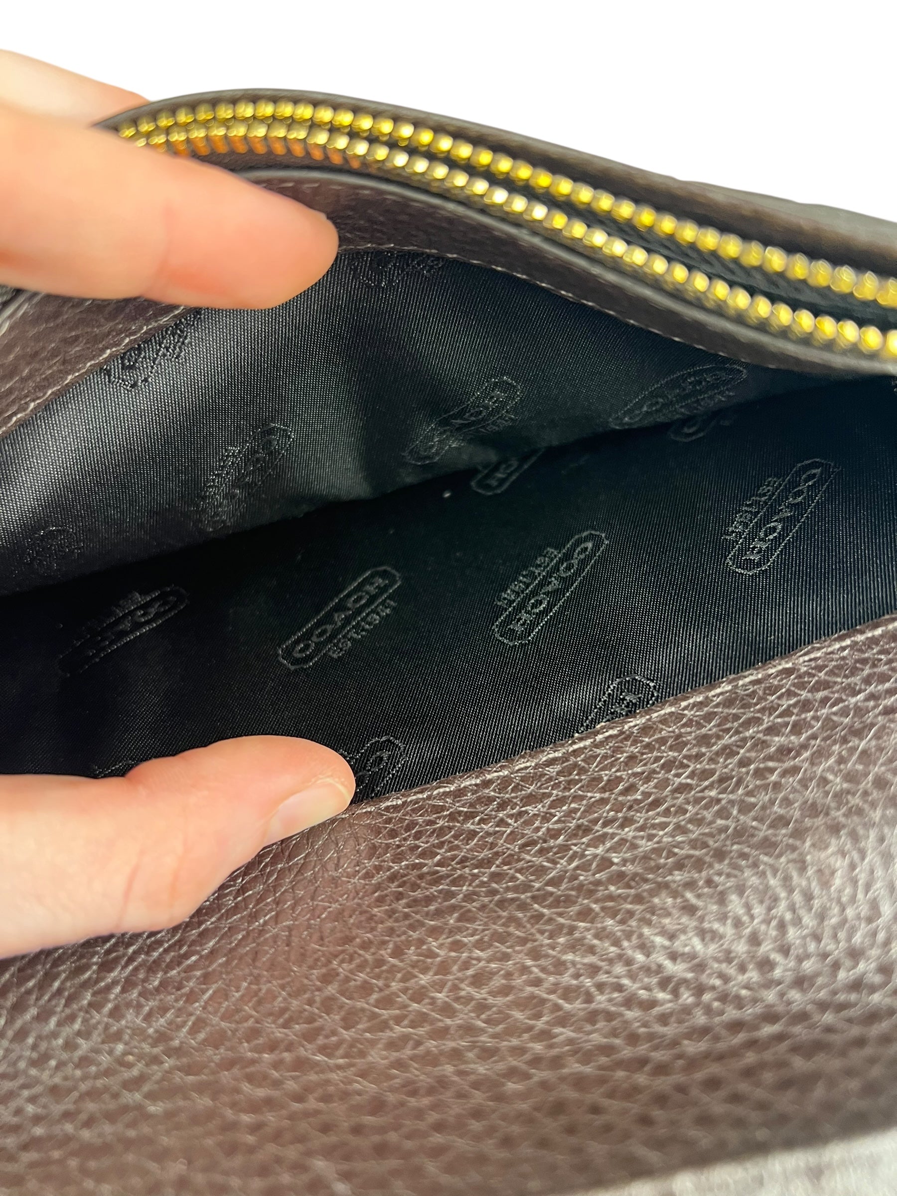 Coach Brown Leather Long Wallet