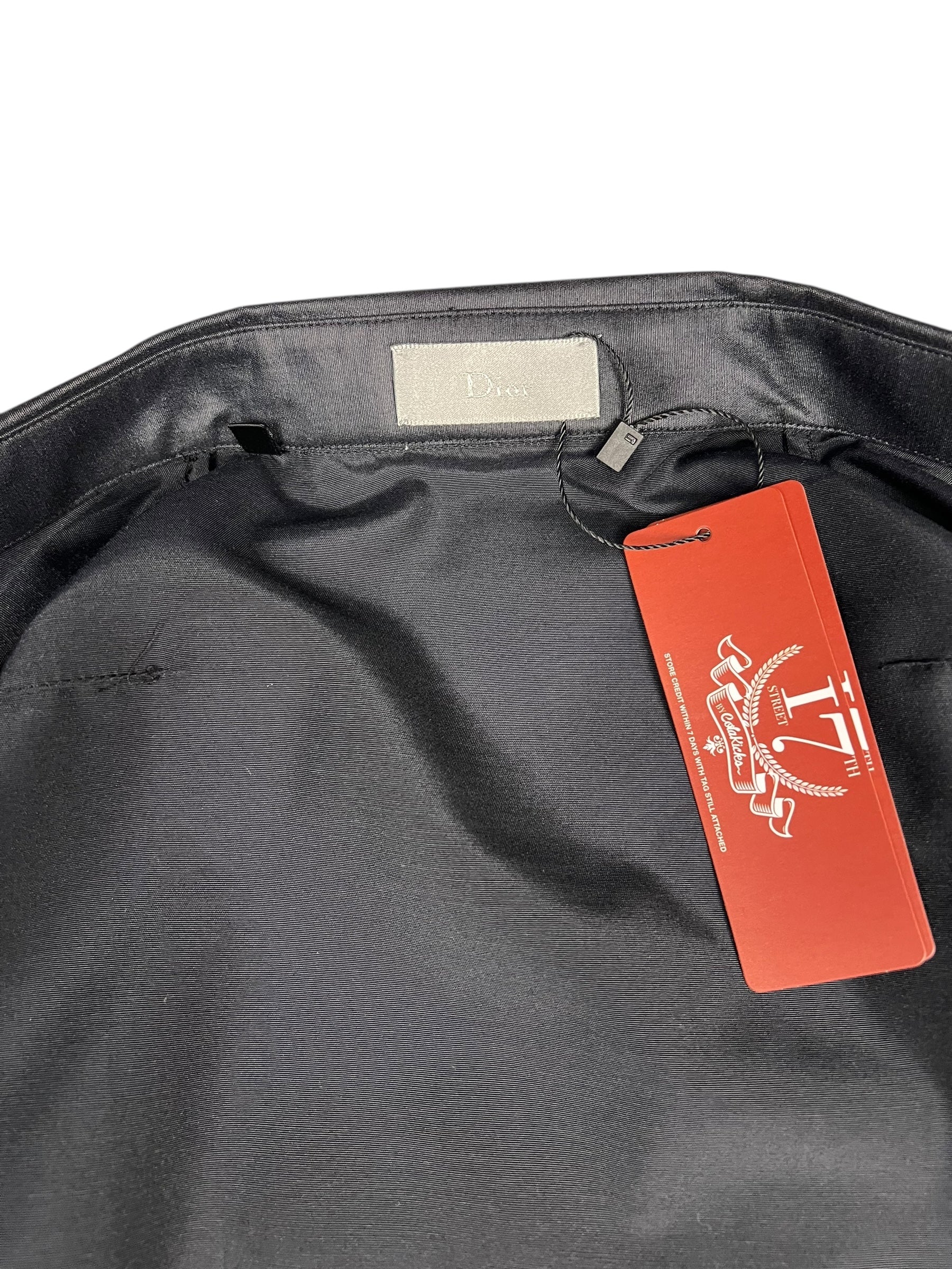 Christian Dior Bee Black Polyester Button-Up Shirt