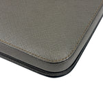 Prada Grey Saffiano Leather Pouch