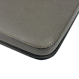Prada Grey Saffiano Leather Pouch