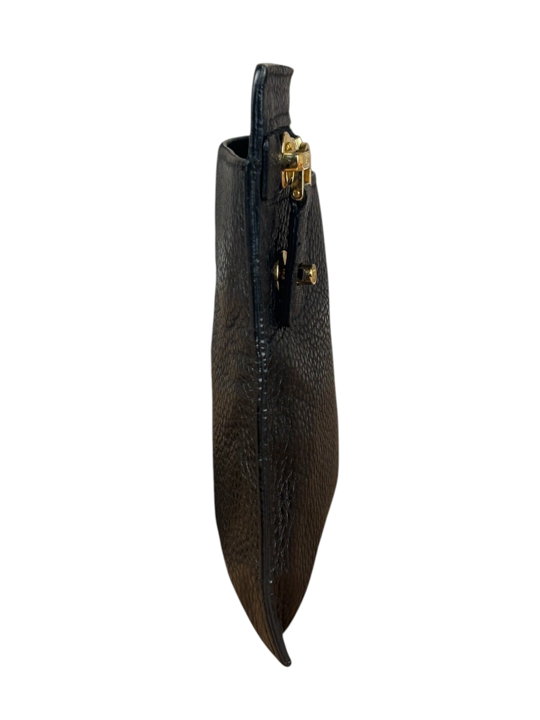 Tom Ford Black Leather Alix Clutch