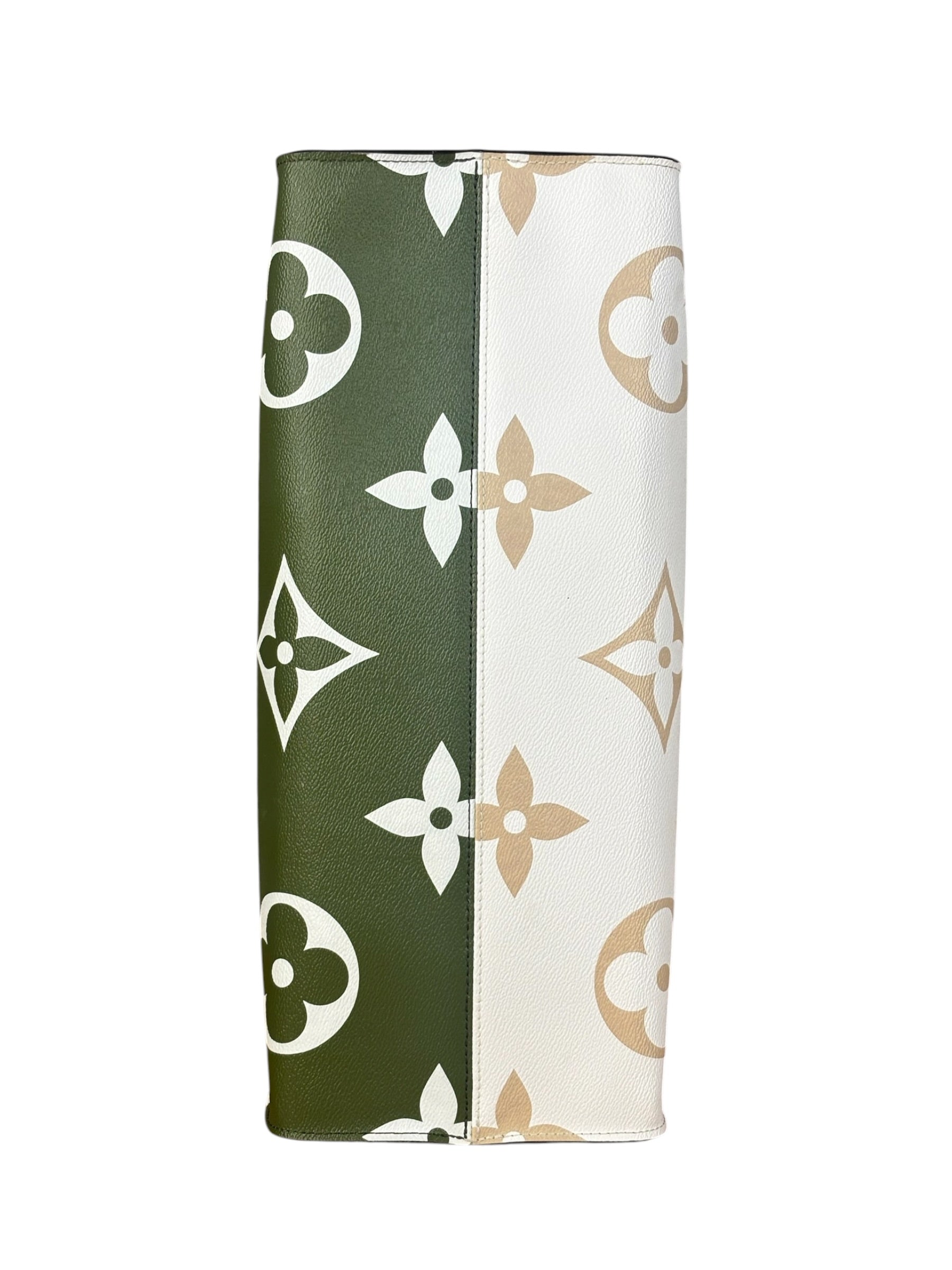 Louis Vuitton Khaki/Green OnTheGo GM Tote