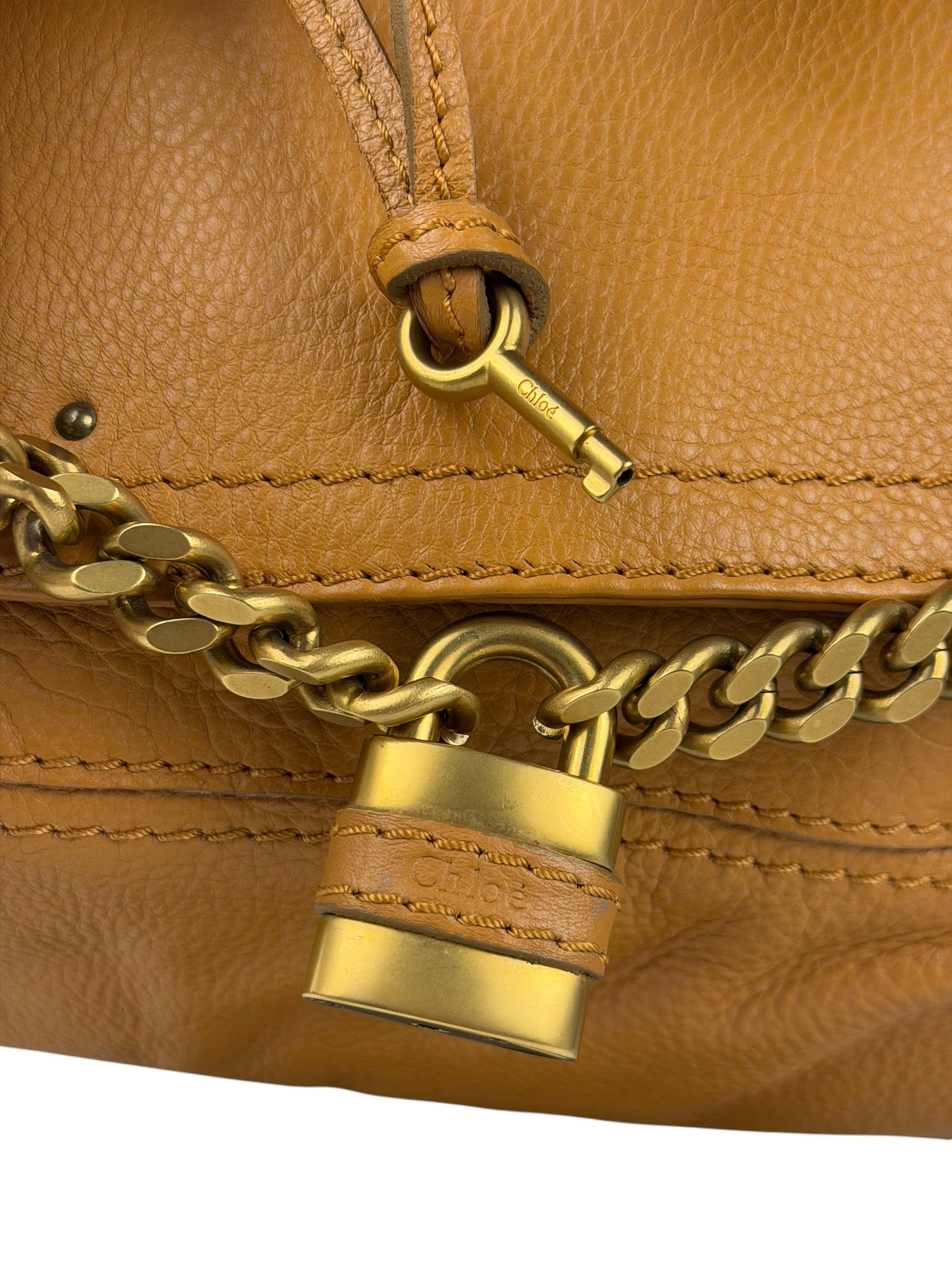 Chloe Tan Brown Leather Paddington Shoulder Bag