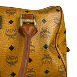 MCM Vintage Leather Logo Boston Handbag