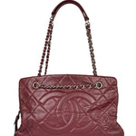 Chanel Burgundy Caviar Quilted Leather Tote 2010