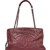 Chanel Burgundy Caviar Quilted Leather Tote 2010