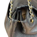 Tory Burch Black Marion Whipstitch Flap Shoulder Bag