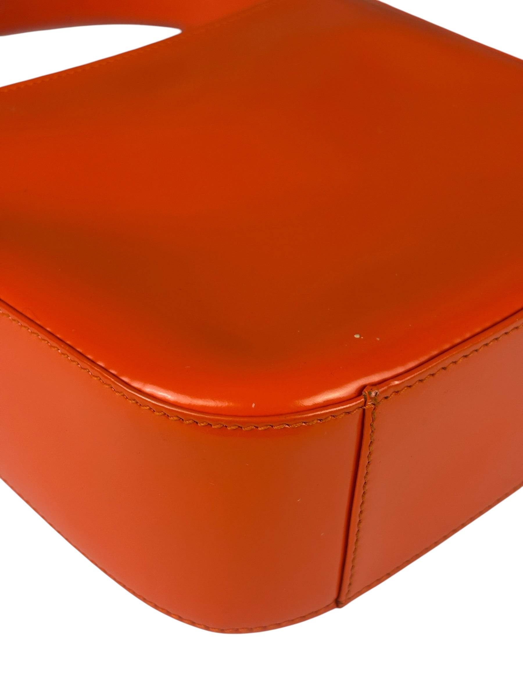 Gucci Orange Patent Leather Hobo Bag