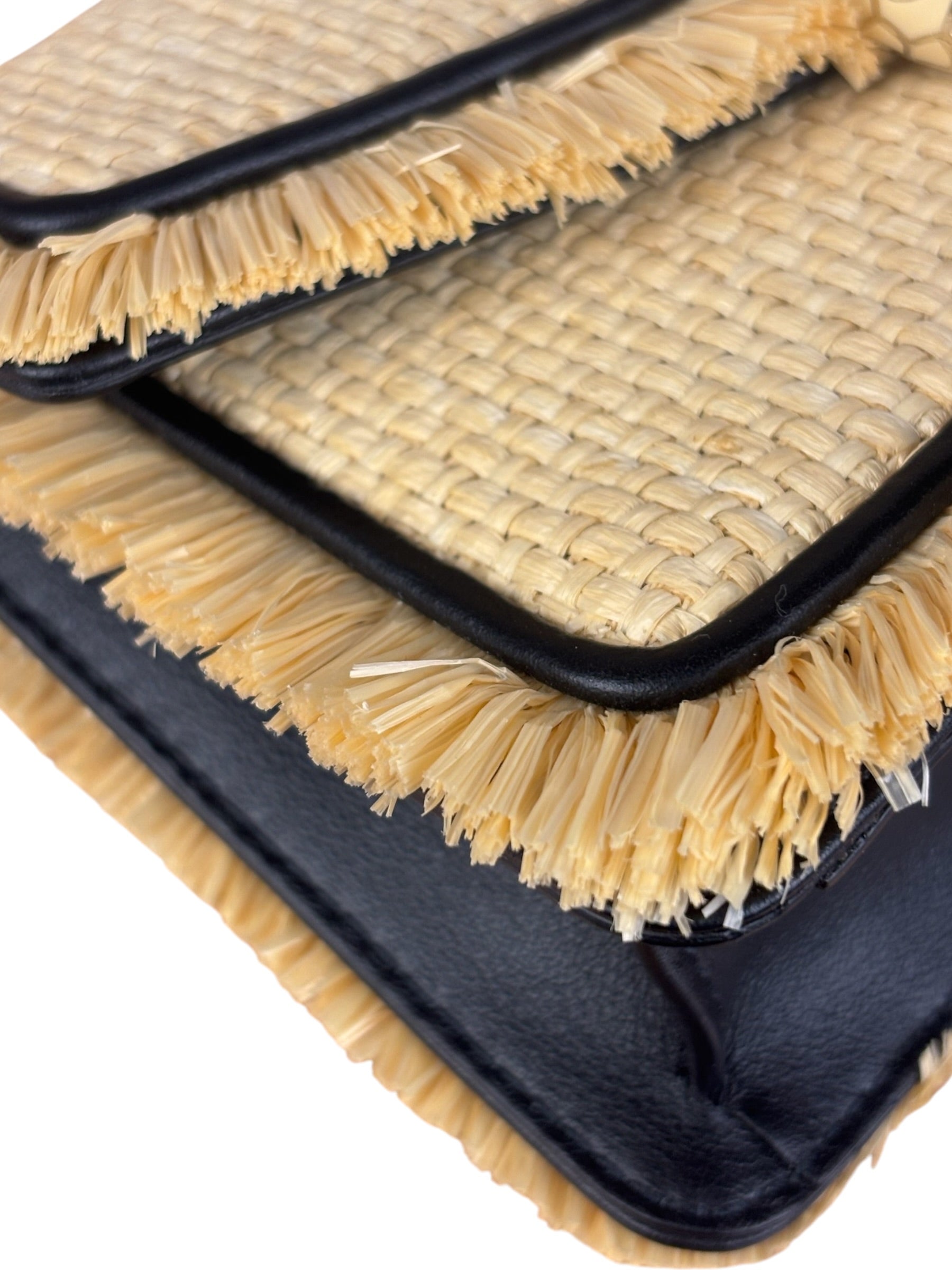 Bvlgari Serpenti Forever Mini Raffia Bag Beige