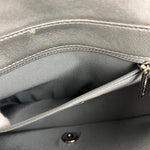 Chanel 2017 Mademoiselle Silver Chevron Single Flap