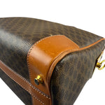 Celine Vintage Macadam Canvas Boston Bag