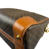 Celine Vintage Macadam Canvas Boston Bag