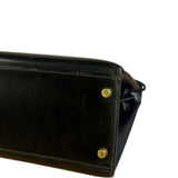 Hermes Kelly 32 Black Box Leather 1991