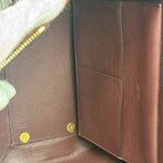 Celine Maroon Python Embossed Trapeze Bag