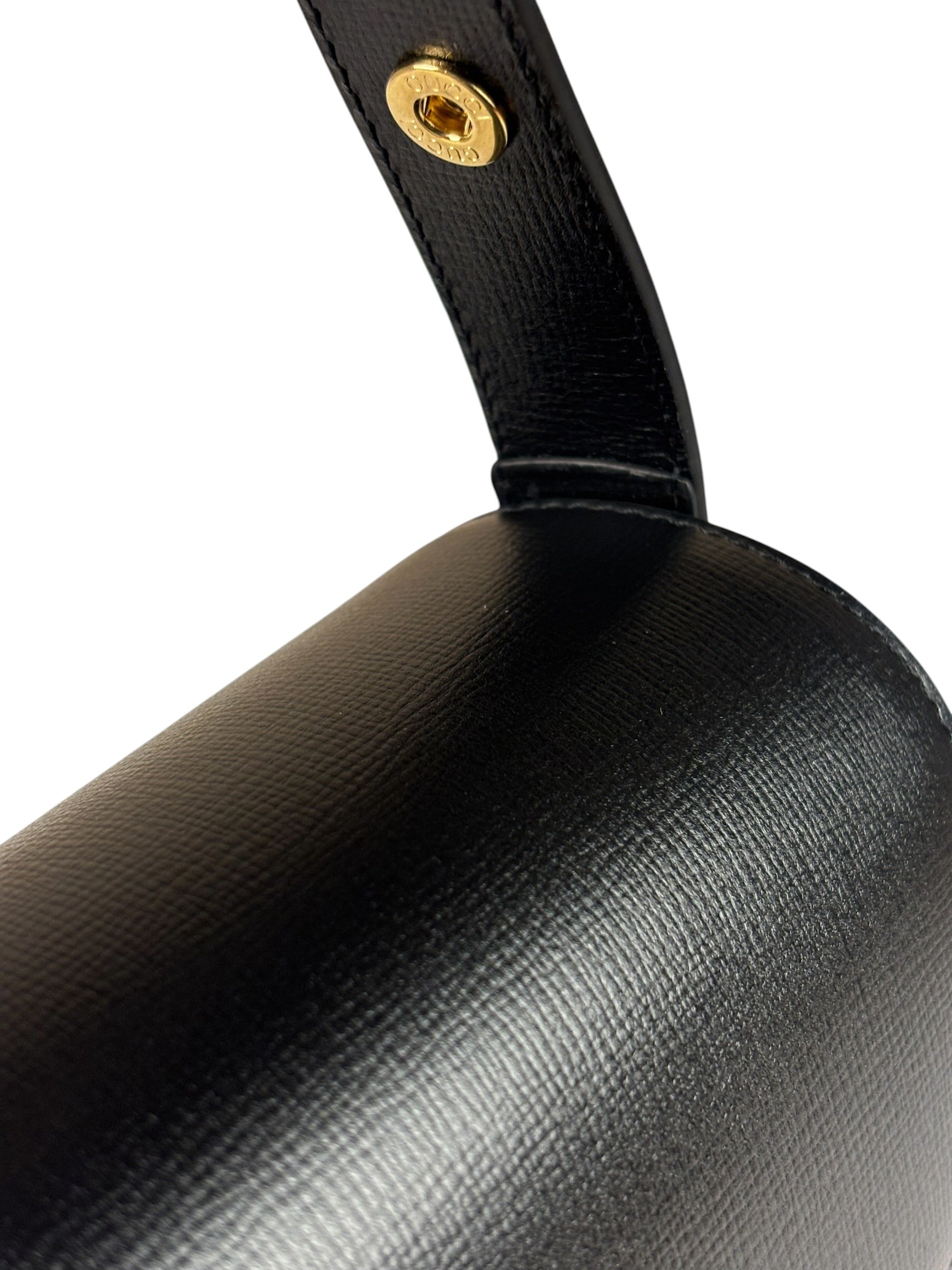 Gucci Black Leather Horsebit 1955 Shoulder Bag