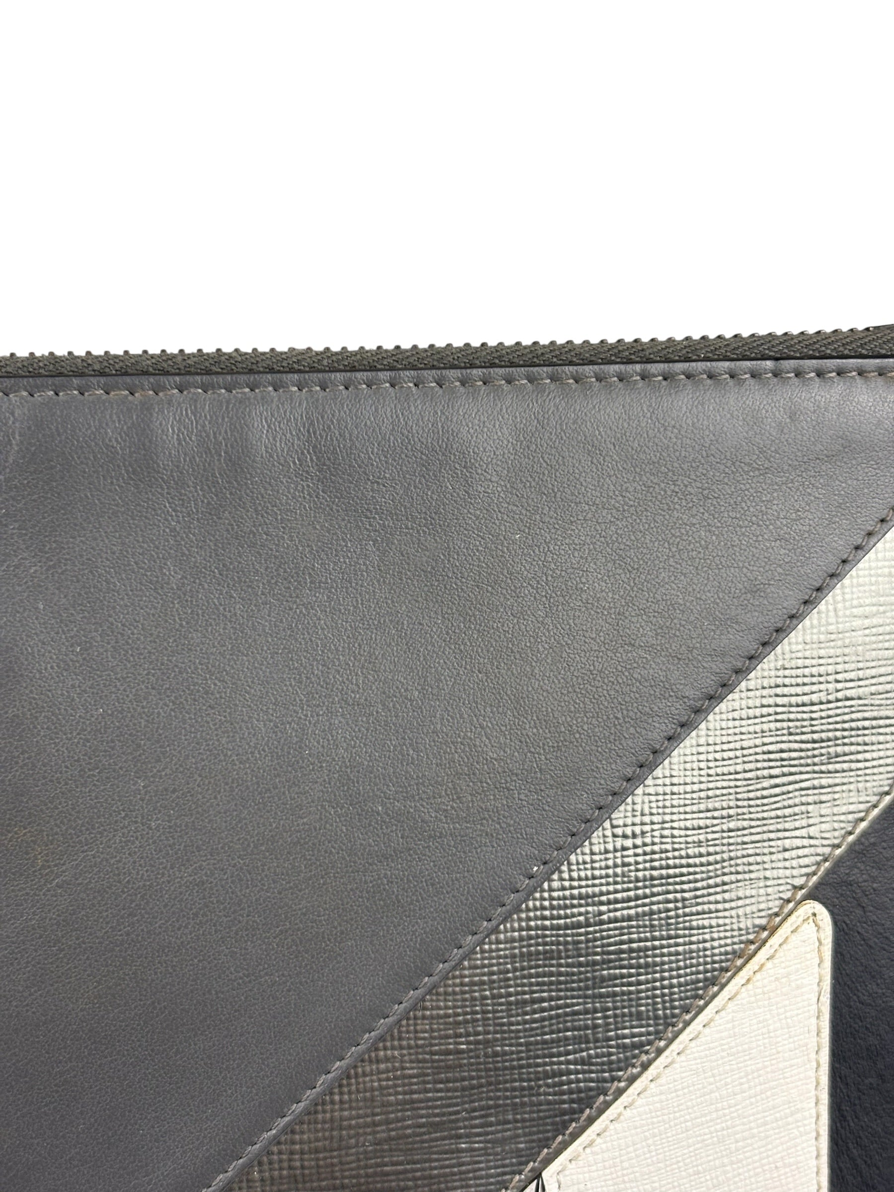Fendi Black/Grey/White Monster Bag Bugs Eye Pouch