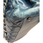 Chanel Blue Quilted Calfskin Large Convertible Boy Two-Way Bag 2012