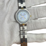 YSL Blue Circle Dial Stainless Band
