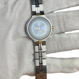 YSL Blue Circle Dial Stainless Band